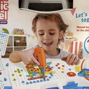 Creative Magic Panel‎ Mosaic Puzzle Set 151+ Pieces Ages 3+ Drill Manual